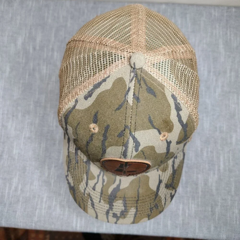 Leupold Optics Trucker Hat Cap‎ Snap Back Tree Bark Camo Mesh Hunting Work Men's
